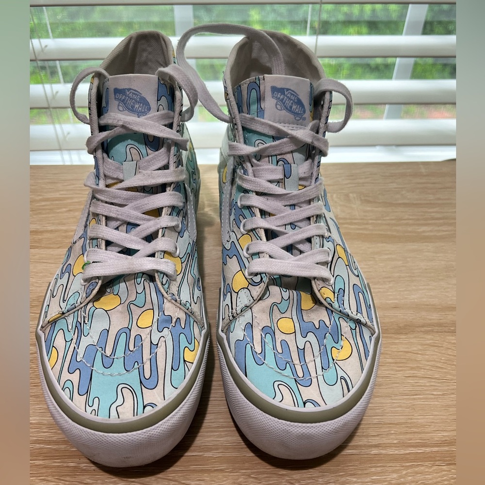 Women's Size 9 Vans Sk8-hi Tapered Stacked Sneakers UV Ink Sunwaves